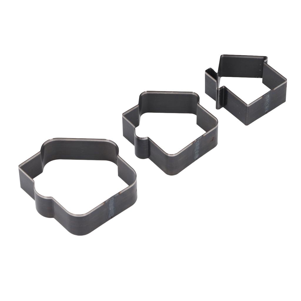 3 Stück Lederstanzform Legierter Stahl 73 62 52mm Hausförmige Lederstanzen Bastelformwerkzeug