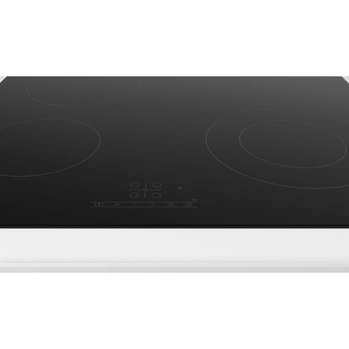 Table vitro 60cm BOSCH - PKF611BB8E - Commande à l'avant - Sans cadre - Zone double - Noir