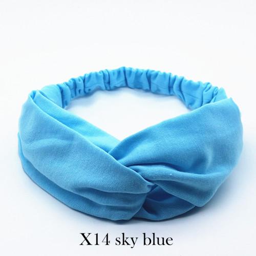 Fascia Elastica Per Le Donne Fasce Per Capelli Foulard Cap 3 IN1 Accessori Per Capelli Hairband Wrap Wash Face Bandana CHAOCHAO (Colore : Navy - Foto 2