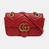 [Pre-Owned] Gucci GG Marmont Matelassé Mini Bag 'Red' - Very Good #125JZIB