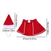 Comfortable Dog Christmas Cape Hat Adjustable Pet Xmas Hat  For Cat Dogs Puppy