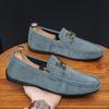 Doudou shoes summer new matte suede lazy small leather shoes loafer driving shoes