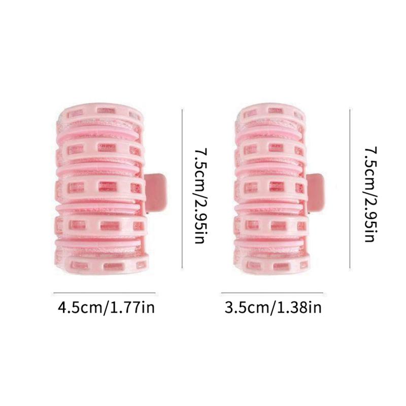 2Pcs Self-Adhesive Bangs Curlers Lazy Spiral Hair Bangs Roll Curler Plastic No Heat Air Diy Hair Curling Styling Tools