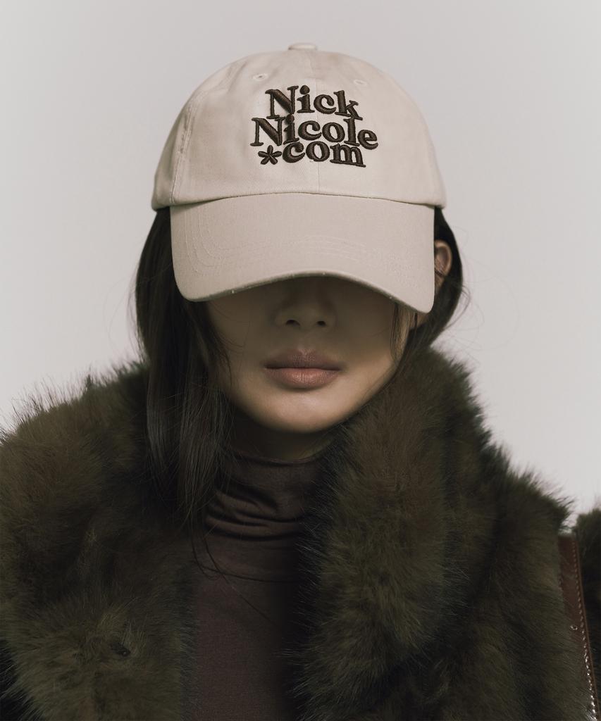 Nigaennikol Nn Dotcom Signature Ball Cap_Cap_Vintage Beige Brown