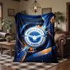 Brighton & Hove Albion Football Print Flannel Blanket Soft Warm Sofa Bed Throw Blanket For Home Office Bedroom