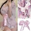 Sexy Extremely Japanese Baby Doll Japanese Ribbon Belt Set [Frenflu] Yukata, Cosplay, Erotic, Naughty, Clothes, See-Through Lingerie, Underwear,