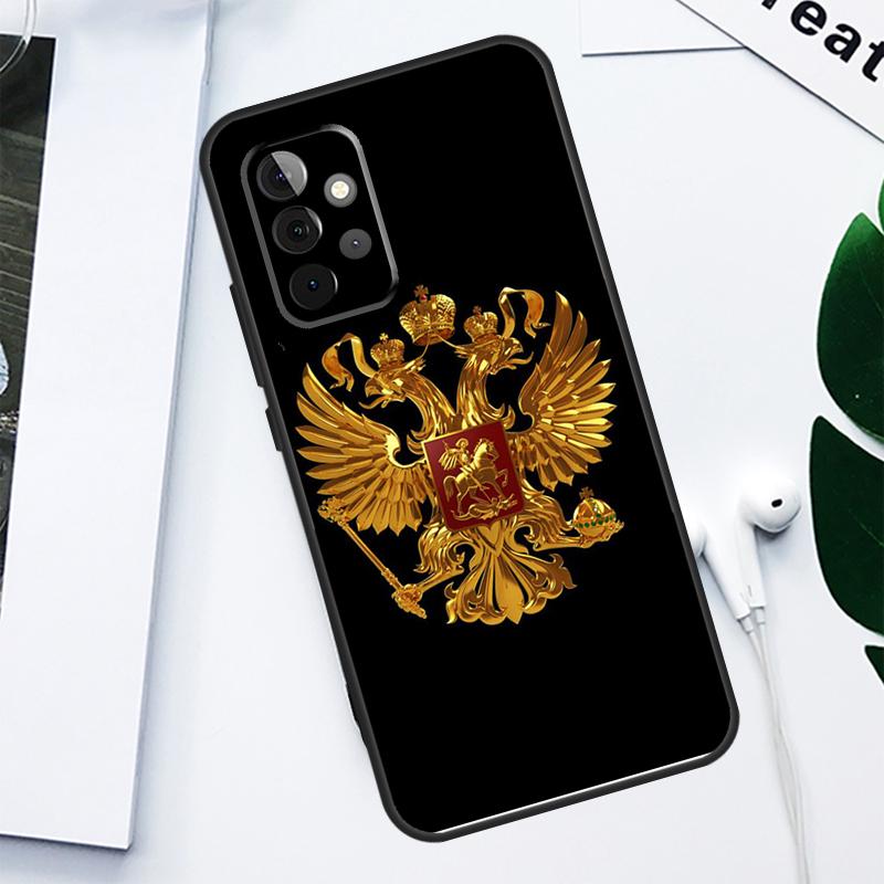 Russia Coat of Arms For Samsung Galaxy A52 A22 A32 A54 A34 A14 A55 A35 A15 A53 A33 A13 A05 A06 A16 Phone Case