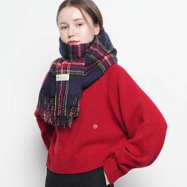 

Унисекс повседневный глушитель в клетку Mary, темно-синий, A42325-7000015240