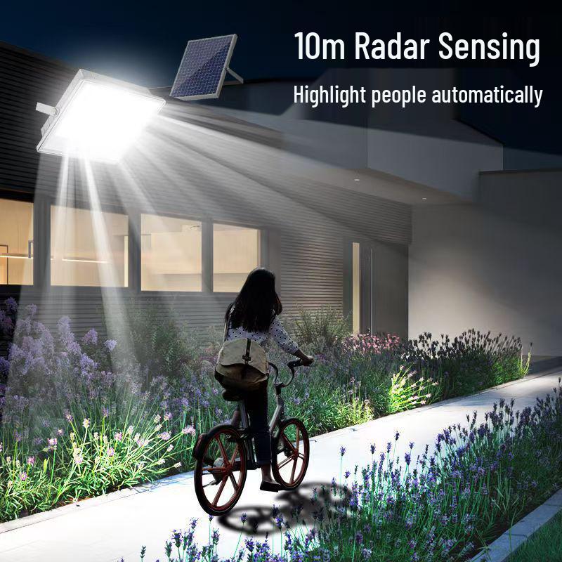 Ultra-Bright Solar LED Floodlight with Motion Sensor for Outdoor Spaces