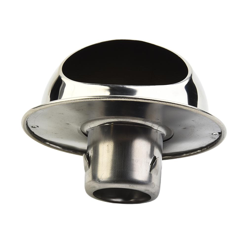 New Useful Air Vent Grille Round Vent Outlet Stainless Steel Exhaust Fans Practical Silver Bull Nose Wall Vent