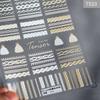 Decals Nail Sweater Cloth 5D Nail Stickers Embossed Winter Knit Art Decorati
