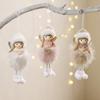 Christmas Angel Pendant Plush Hat Girl Doll Christmas Tree Toy Ornament Christmas Items Party Decoration