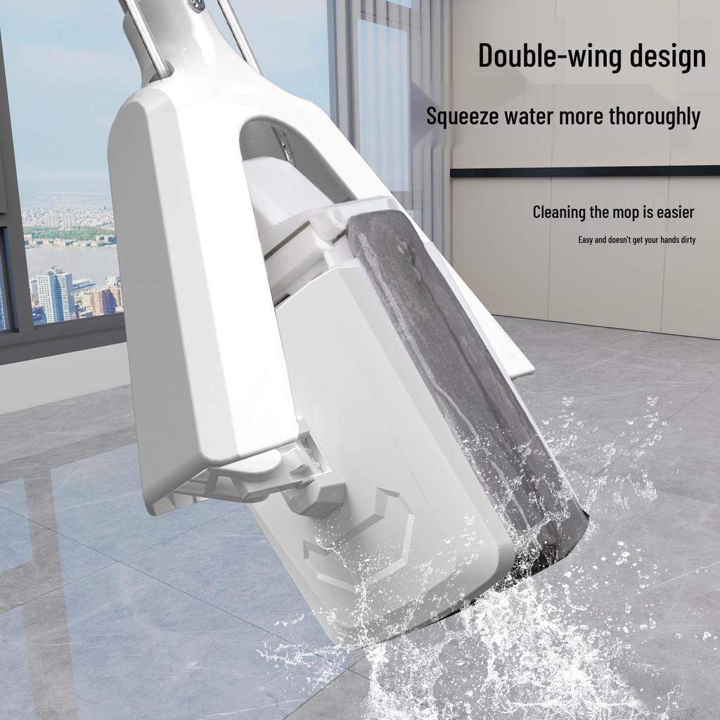 Sponge Mop 2025: Foldable PVA Hand-Free for Wet/Dry Cleaning