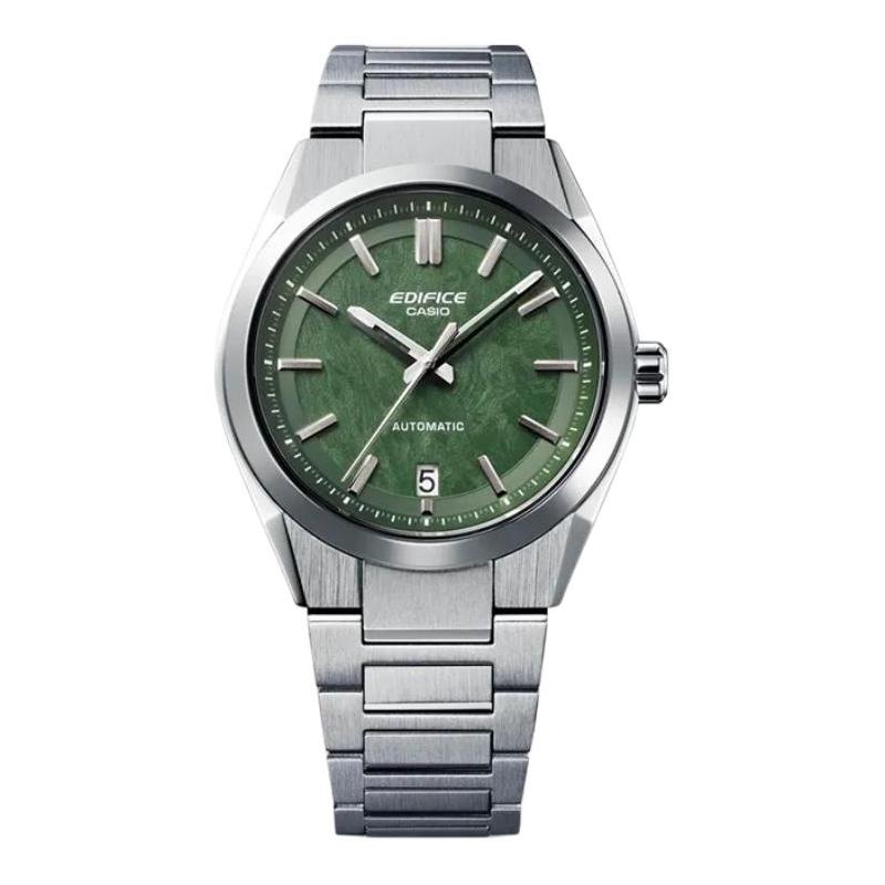 

CASIO AUTOMATIC series, 100 meters waterproof, automatic/manual mechanical movement, Steel Strap, , same style for men and women, silver d EFK-100D-7A синій