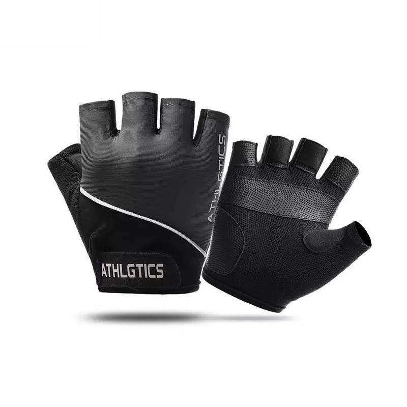 Outdoor wear-resistant sports climbing half-finger gloves riding L чёрный