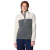 Benton Springs 1/2 Snap Pull Over II, Womens Grey Fleece