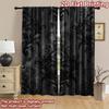 2D flat Photography Backdrop Popular Photography Banner Black Floral Design (2) 100% Polyester Anniversary for Suitable for