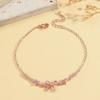 Bedel Dames Wit Roze Zirkonia Steen Strik Armband Zilver Goud Rosé Kleur Verstelbaar Bruiloft Sieraden Voor Vrouwen