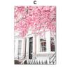 Pink Paris Building Car Cherry Blossom Rose Wall Art Canvas Painting Nordic Landscape Posters Prints Pictures Living Room Decor