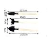 Mini Garden Tool Set: Reinforced Wooden Handle Shovel, Rake, & Spade for Planting