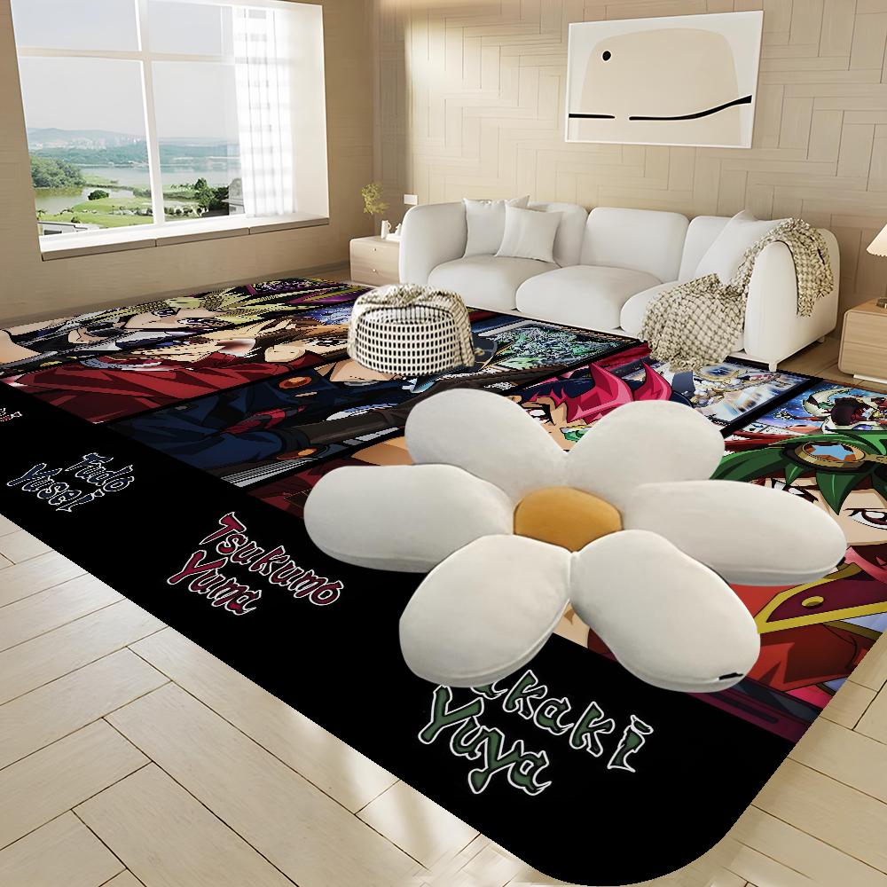 Cartoon Anime Yu-Gi-Oh MONSTER CARD Door Mat Non-Slip Laundry Room Mat Laundry Decor Balcony Child Living Room Welcome Doormat