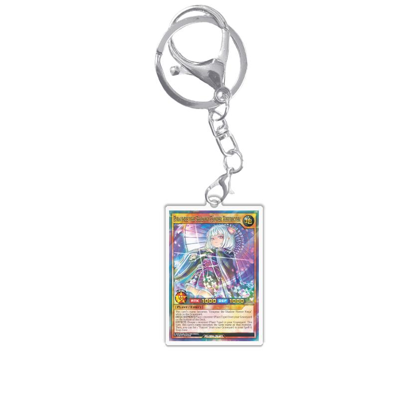 Keychains for Yugioh Rush Duel Rd Princess Cosmos Deathtacle Acrylic Pendant Backpack Ornament Decoration Anime Game Fans Gift