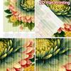Set Of 2 Flat Printing Curtains Without Rod Floral Motif Design New Yearfestival Creative Durable Polyester Curtain