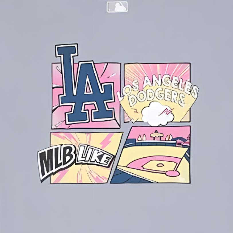 New MLB MLB LIKE Collection LIKE Collection SS23 T Shirt Unisex Gray 3ATSEC533-07GRS
