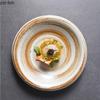 Circular Ceramic Dining Plate Fruit Salad Bowl Western Style Steak Plates Serving Plates Sashimi Plate Dessert Bowl Soup Bowl
