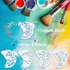 16Pcs Face Painting Tattoo Stencil Set Reusable Hollowed Body Art Paint Stencils Diy Eyebrow Templates Hand Drawn Spray Painting