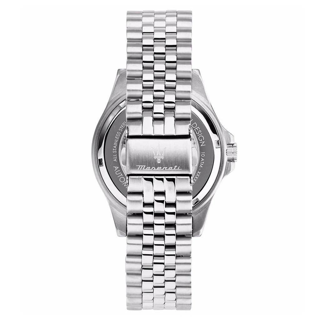 Maserati Sfida Stainless Steel Skeleton Blue Sunray Dial Automatic R8823140011 100M Men's Watch
