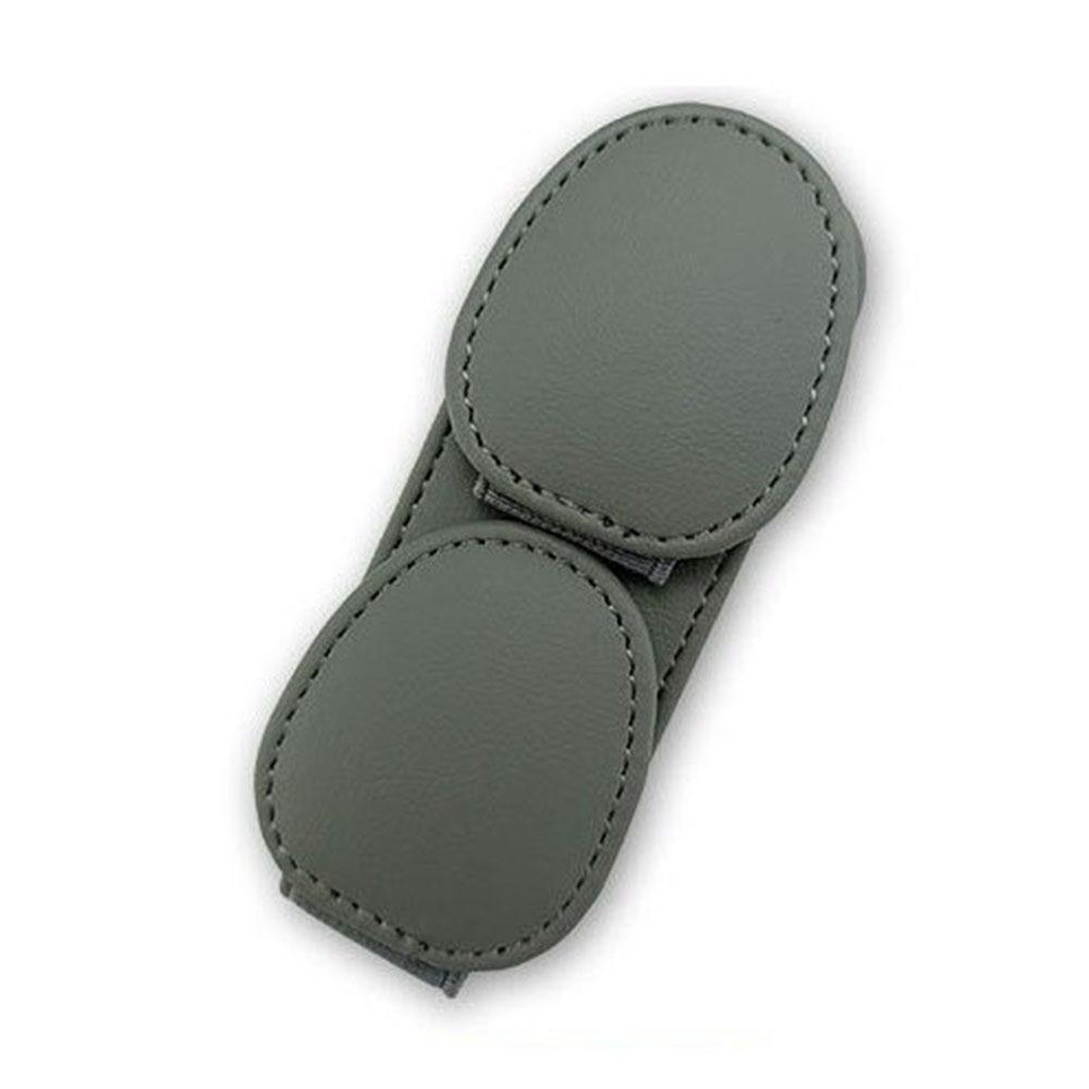 Double Clip Car Sunglasses Frame PU Leather Eyeglasses Storage Clip Ticket Card Clip  Truck