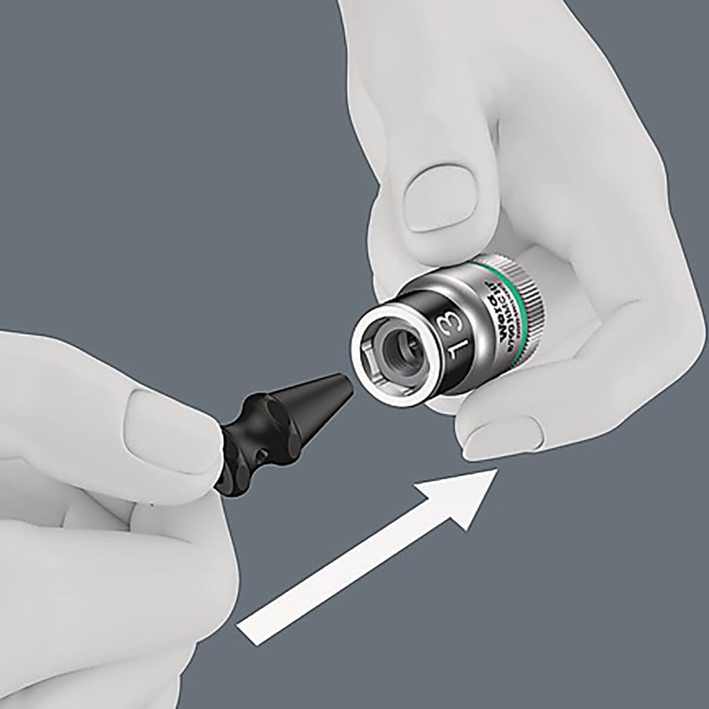 WERA 003995 1/2SQ 6-piece Socket Wrench Set with Storage Belt