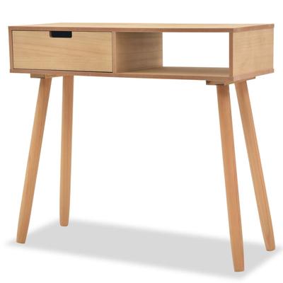 Vidaxl Console Table, Pine Wood, 80X30X72 Cm, Brown