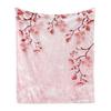 Girl'S Cherry Blossom Wool Blanket Women'S Floral Cherry Blossom Branch Suitable For Bed/Sofa Decoration Soft Plush Blanket