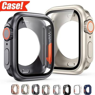 Étui Protecteur d'Écran pour Apple Watch 11 / 10 42mm 46 44 45 40 41mm Bumper PC Dur iwatch 11 10 9 8 7 6 5 4 Changer en Ultra3