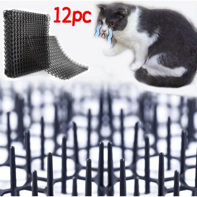 12pcs/set Balcony Anti-cat Net Gardening Anti-cat Net Balcony Isolation Gardening Anti-cat Sting Pad Cat Pet Pad
