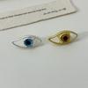 Hollow Blue Eye Finger Buckle Korean Style Gothic Rings Cute Demon Eye Rings  Women