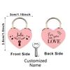 1PC Love Customized Name Couple Wishing Lock For Bag Suitcase Luggage Box Wedding Birthday Trip Gift Love Padlock