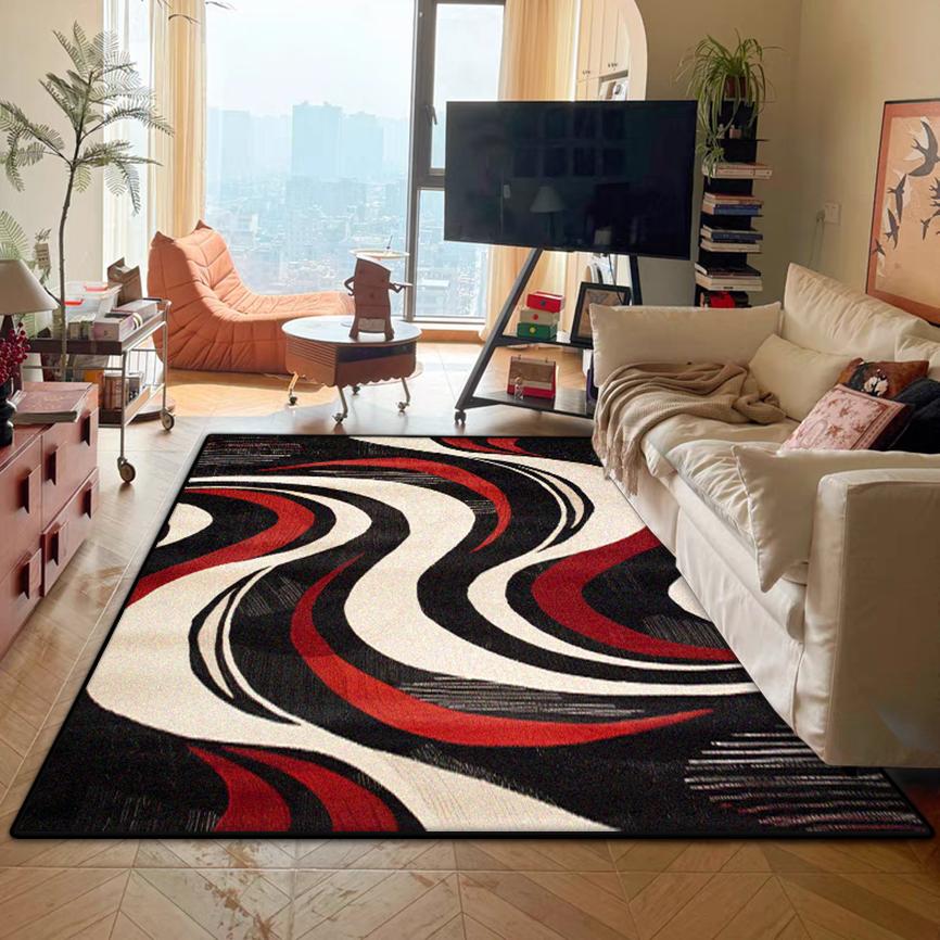 Modern Abstract Non-slip Carpet for Live Room Big Size Soft Bedroom Decoration Rug Easy Cleaning Sofa Table Mat Customizable