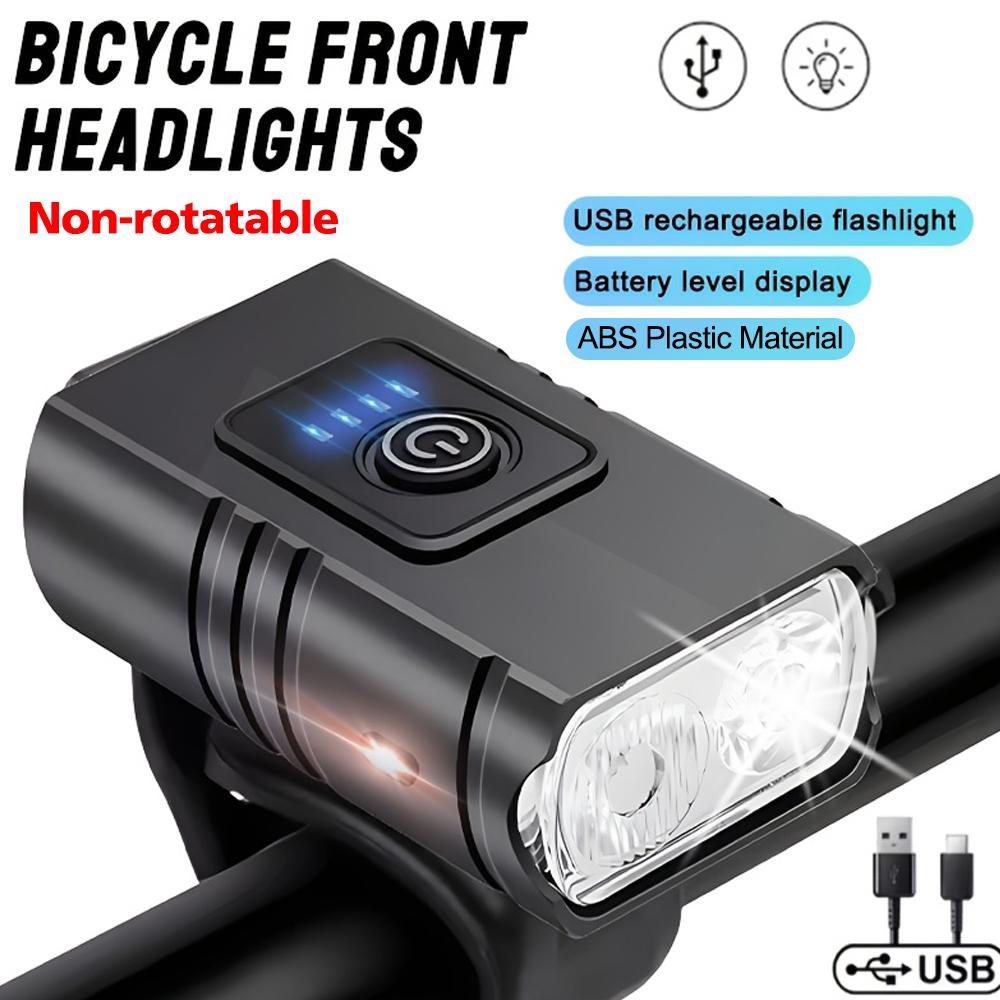 Bright Bicycle Light T6 LED Front USB Rechargeable MTB Mountain Bicycle Lamp 1000LM Bike Headlight Flashlight Cycling Scooter