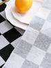Retro Luxury Plaid Tablecloth Dustproof Non-Slip for Living Room Kitchen Dining Table Decor Checkered Design