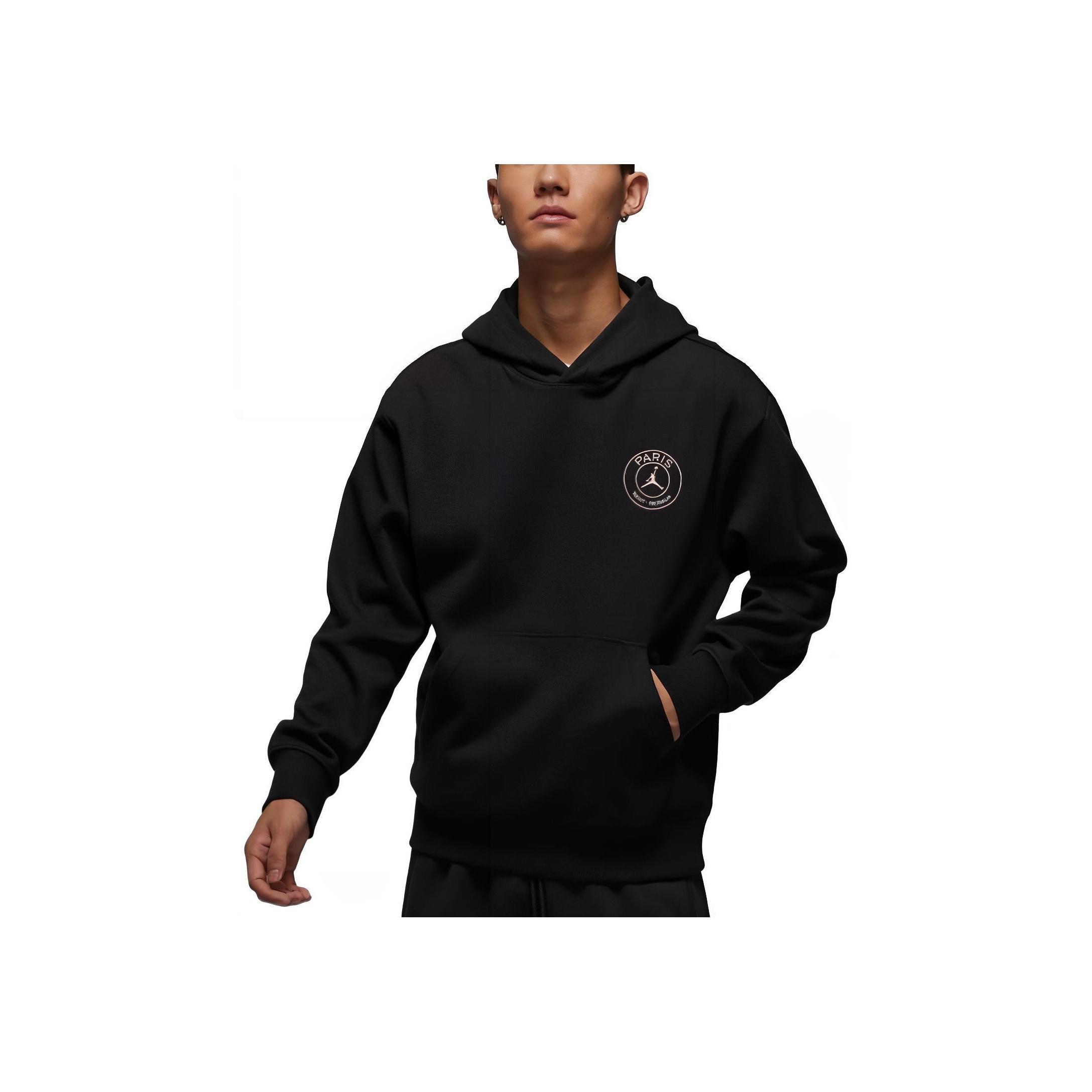 

New Jordan Paris Saint Germain Sweatshirt Men s Black FV7731-045 S
