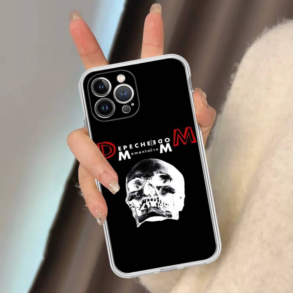 Custodia morbida trasparente per telefono con logo della band rock Depeche Mode Per iPhone 15 12 14 16 17 13 Plus 11 Pro Max 13 Pro
