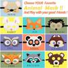 10/12pcs Cute Animal Jungle Animal Felt Mask Cartoon Forest Animal Masks  Ress-Up Party Accessory