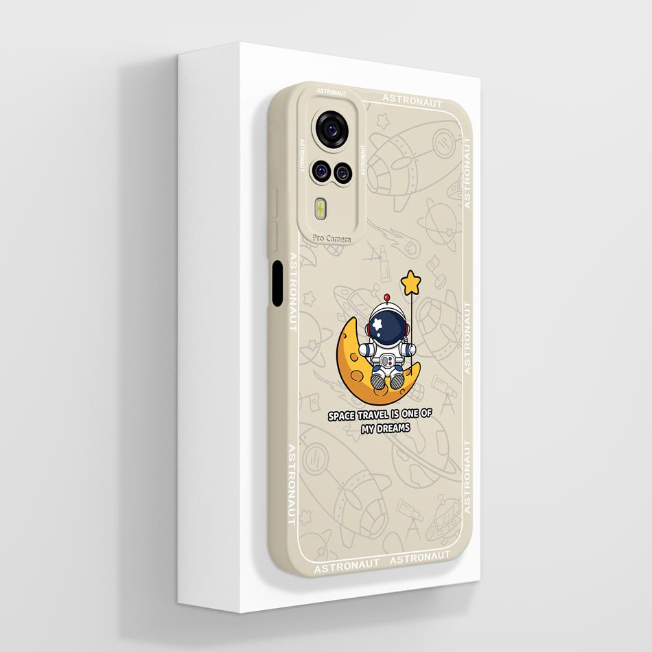 Per Vivo Y51 Y51A Y53S Y31 Y33 Custodia Squisita Cover Posteriore per Telefono Per Vivo Y 51(2020) Y 31 (2021) Cover Morbida in Silicone Liquido