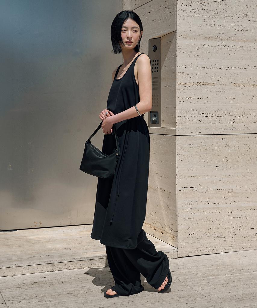 Siyajyu Sia8040 Comfortable Daimaru Long Dress_Black