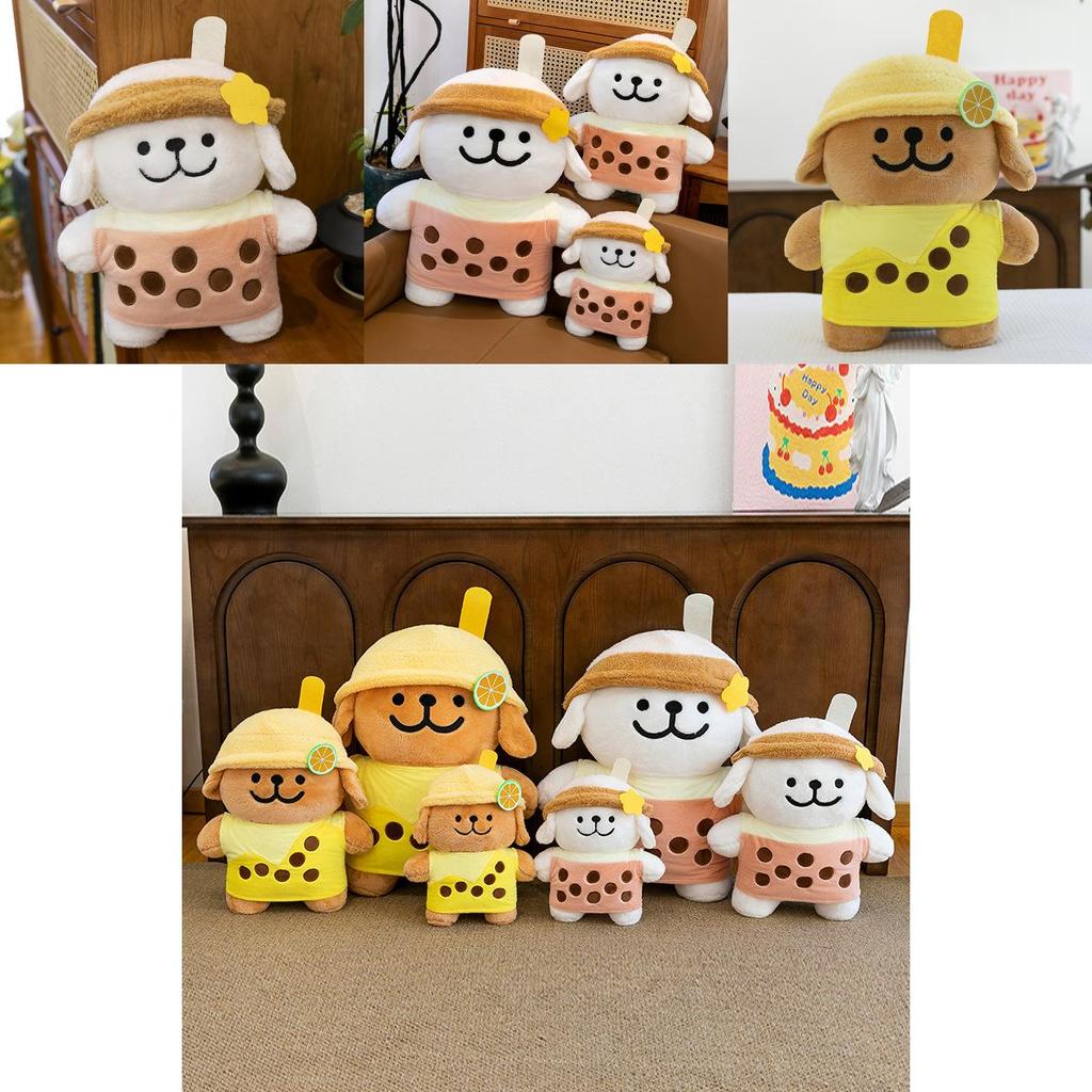 Adorable Maltese Plush Toy Creative Desktop Decoration Gift In Cute Short Plush Design