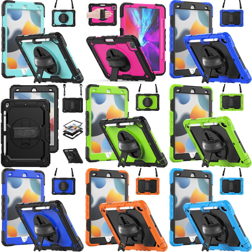 Air For Ipad 11 Case Silicone Anti Fall Rotating Bracket Protective Gift Cover