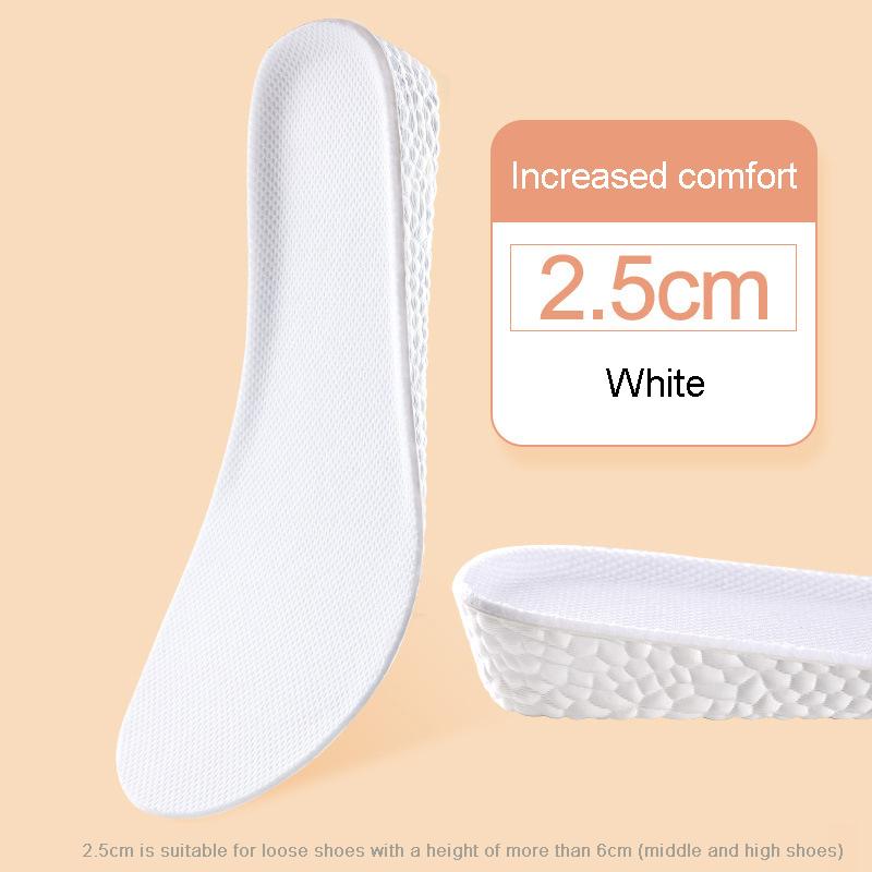 Insoles for Shoes Breathable Heighten Heel Insert Pad Cushion Unisex Height Increase Insole Boost Man Women's Shoes Sneakers New